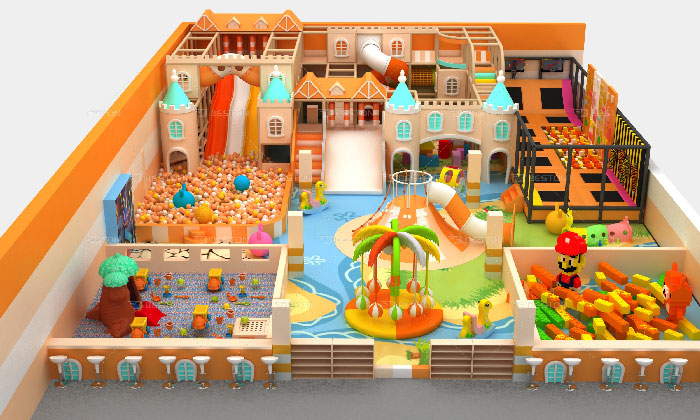castle themed indoor playground